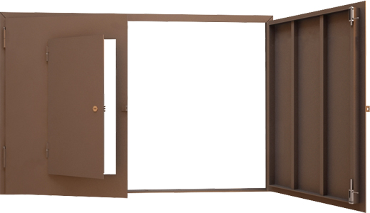 Гаражные ворота с калиткой Гаражные ворота с калиткой
